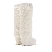 Casadei Women's Yeti Boots - White - Knee Boots - 37