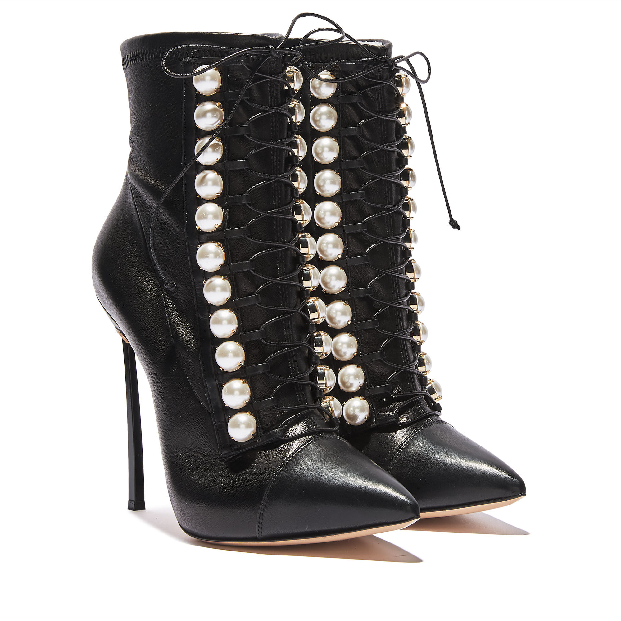 casadei lace up boots
