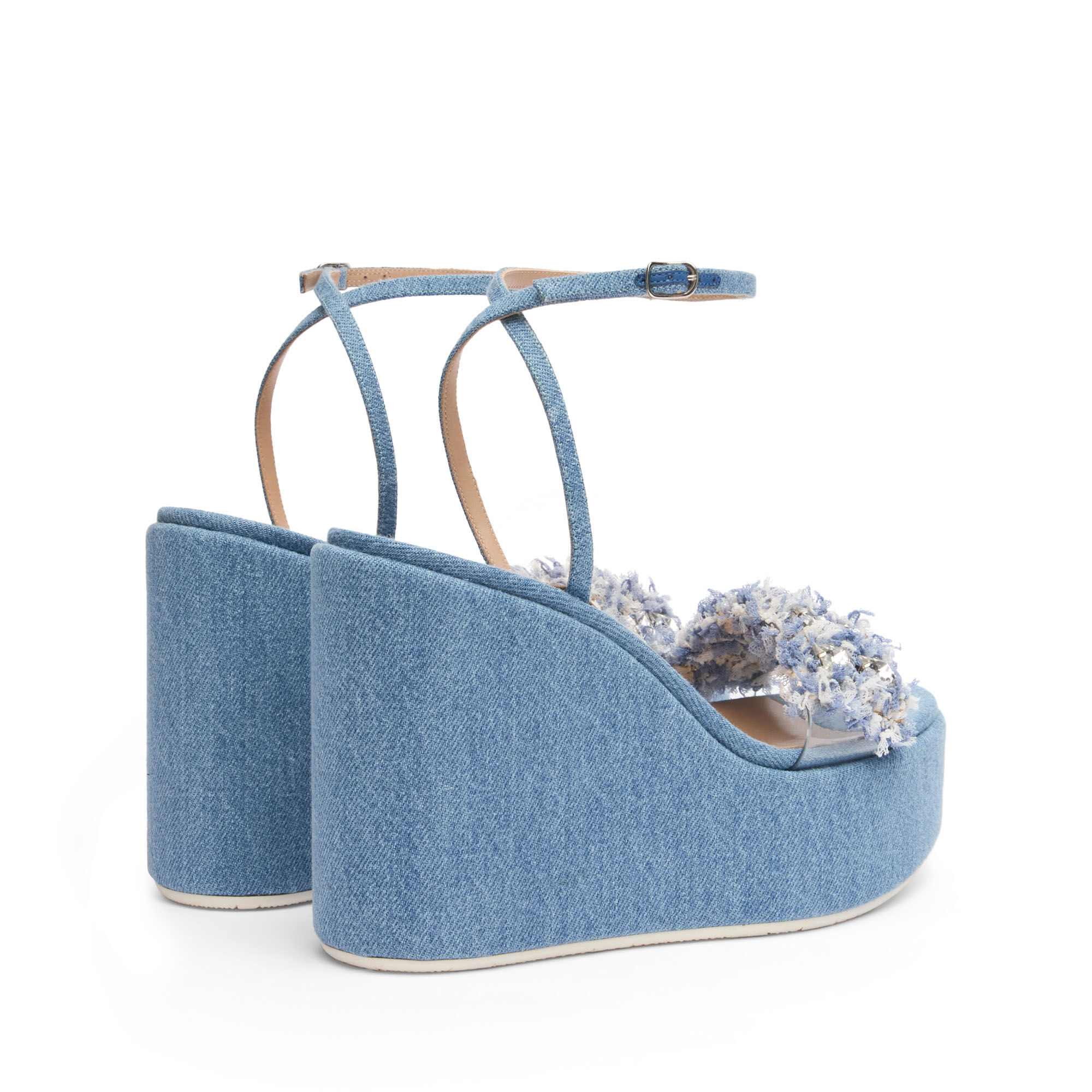 Casadei Elsa Denim Wedges Jeans 1L265X0801C24125805