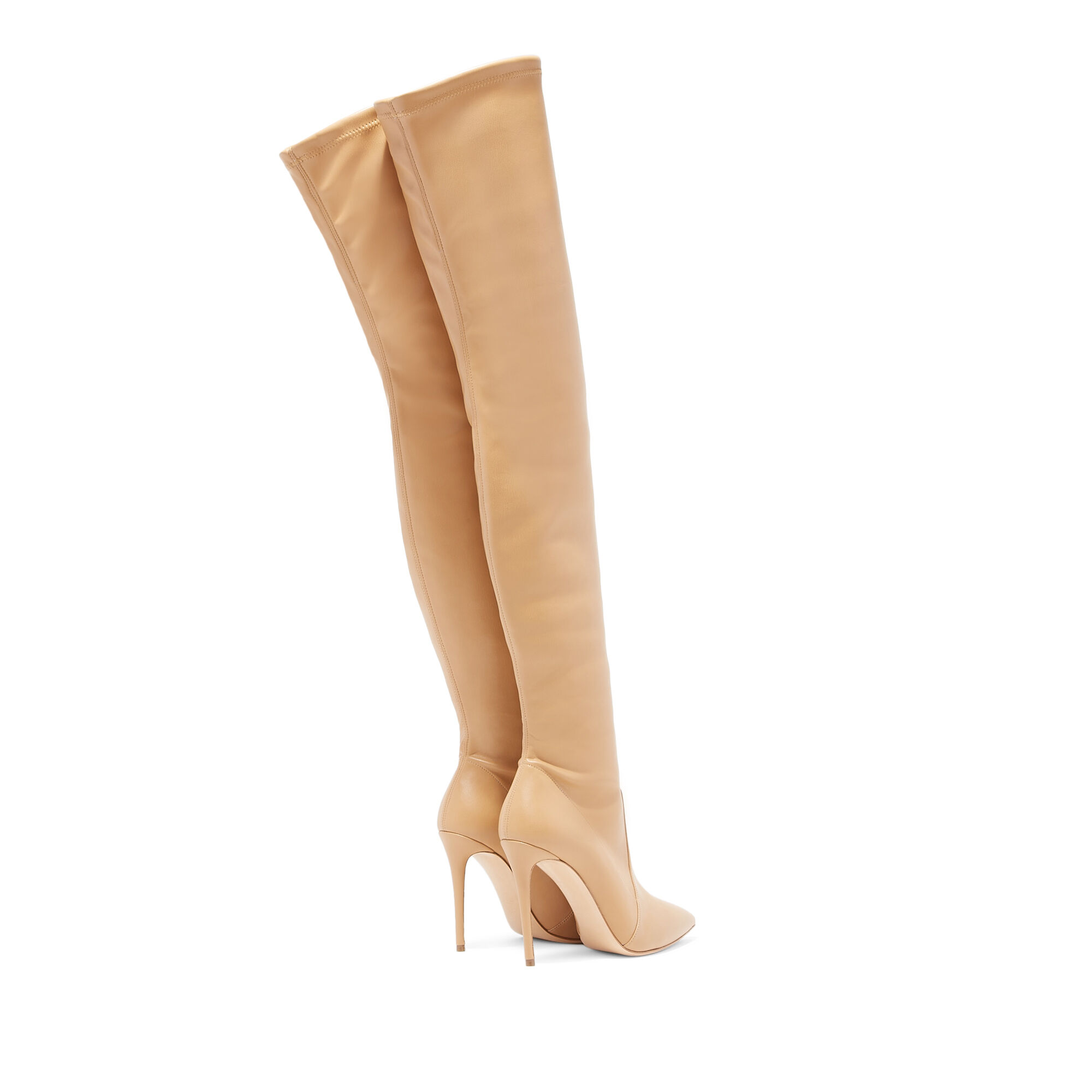 Julia Eco Leather Over The Knee Boots Over the Knee Boots in Camel