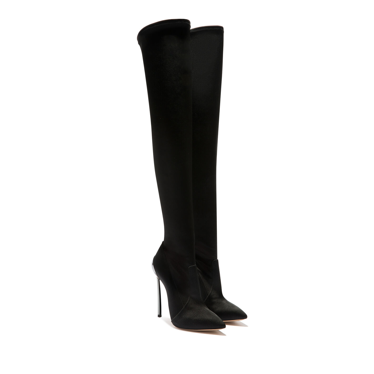 CASADEI Techno Blade Over Knee Stretch Boots in Black | ModeSens
