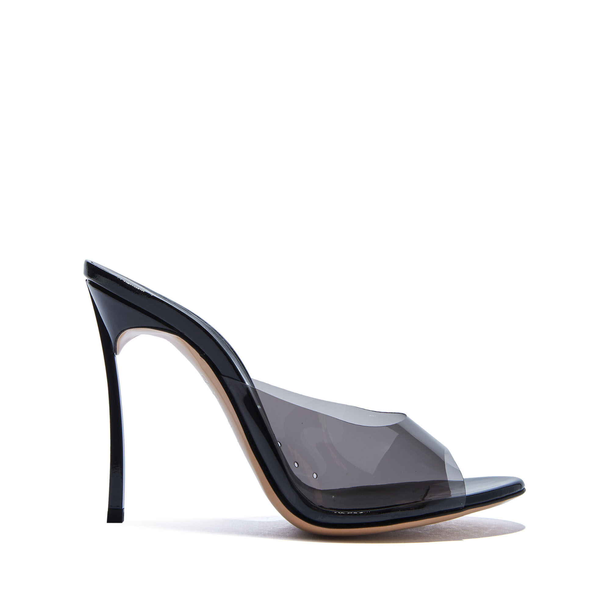 Blade Fluo PVC Mules Mules in Fume and Black for Women | Casadei®