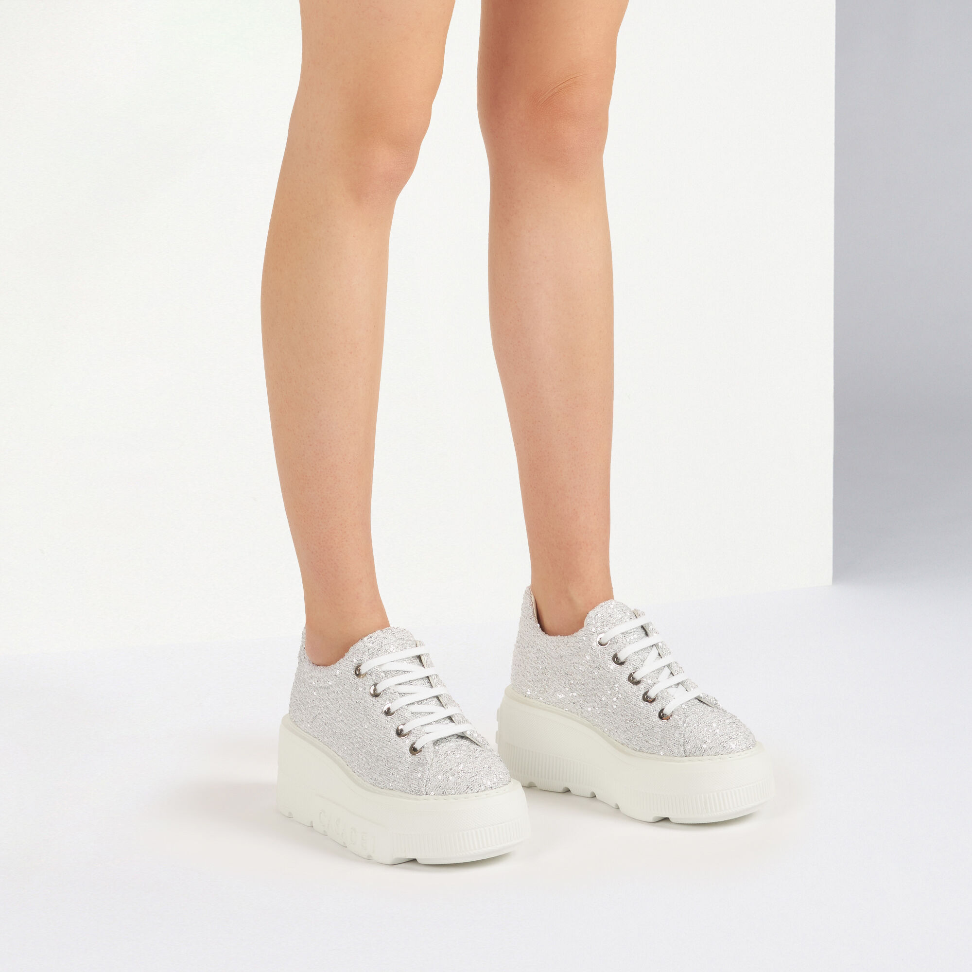 Nexus Disk Sneakers XXL Sole in White for Women | Casadei®