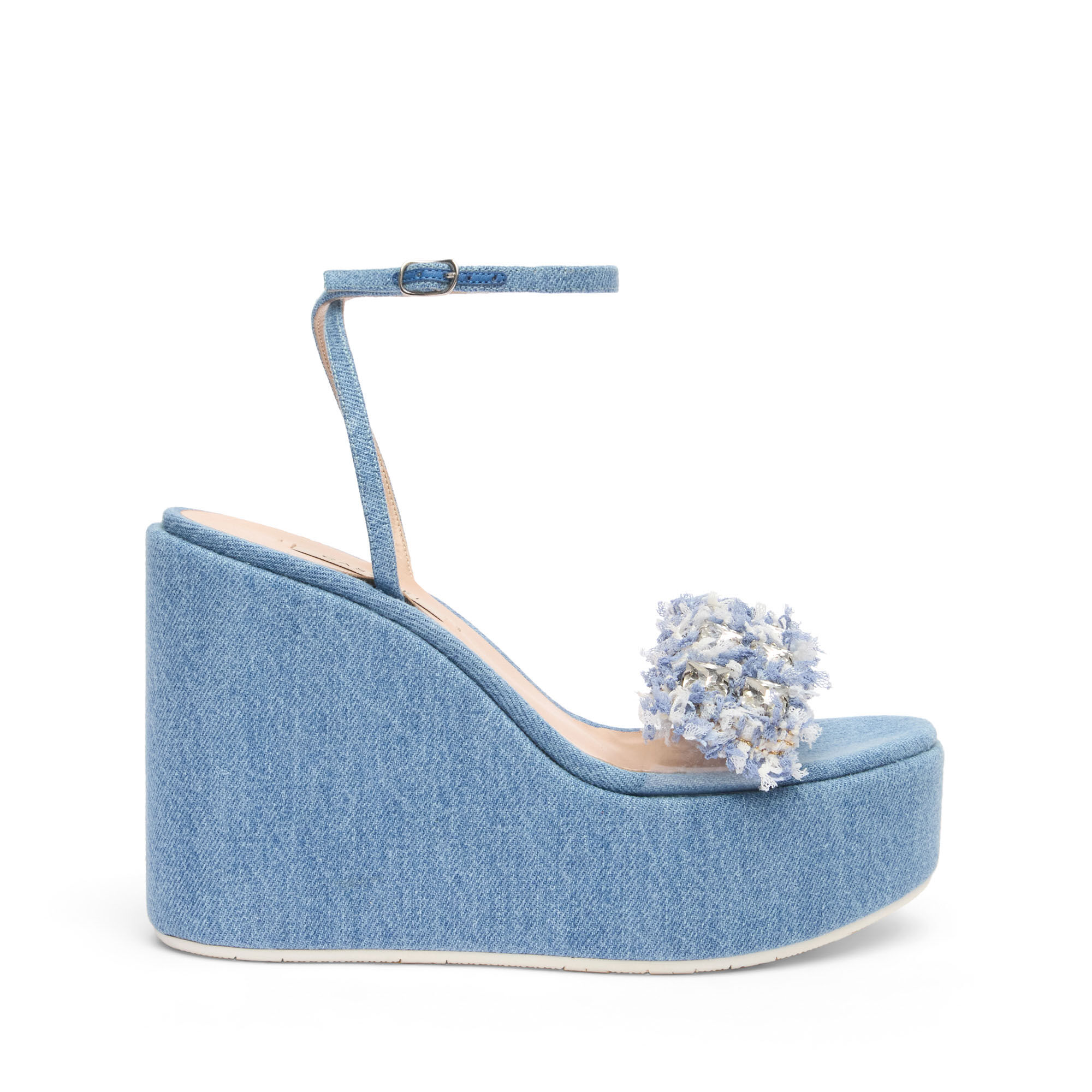 Casadei Elsa Denim Wedges Jeans 1L265X0801C24125805