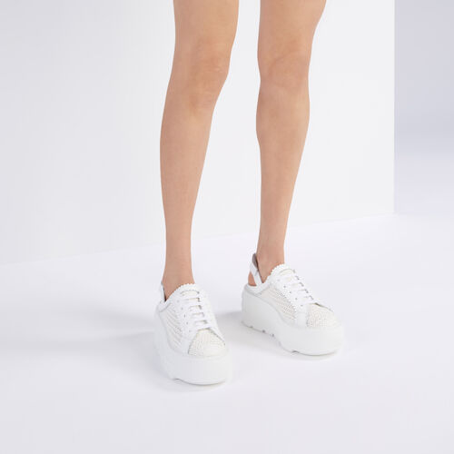Nexus Hanoi Slingback Sneakers XXL Sole in Natur for Women | Casadei®
