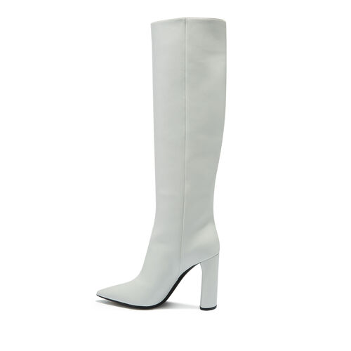 High Boots Annie in Nappa Leather White | Casadei