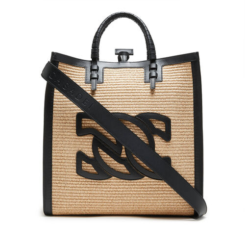 Beauriva Shoppers Bags in Natur and Black for Women | Casadei®