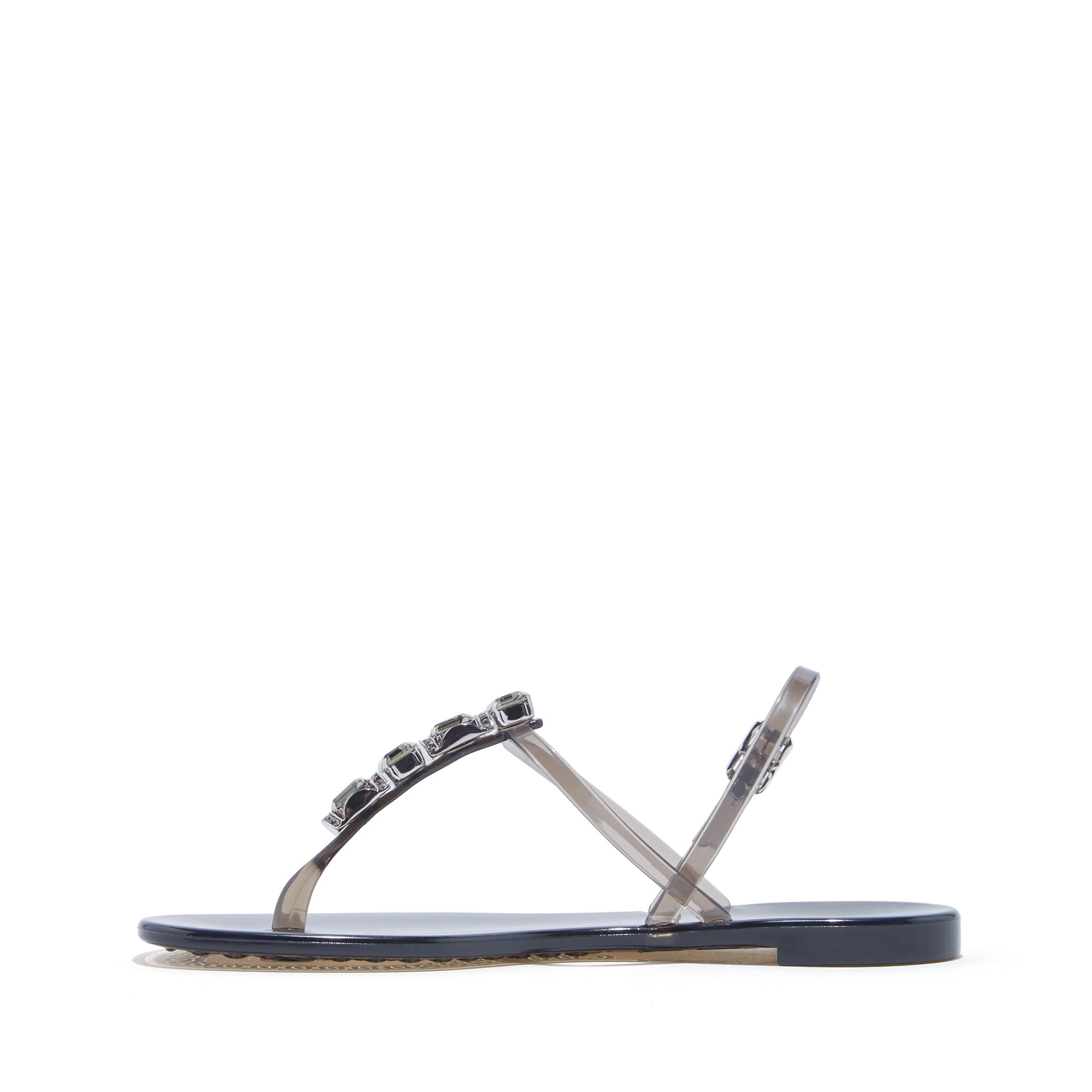 Amazon.com | GORGLITTER Women's Rhinestone Strappy Flat Sandals Glitter  Ring Toe Sequin Slide Sandals Black Solid CN38 | Shoes