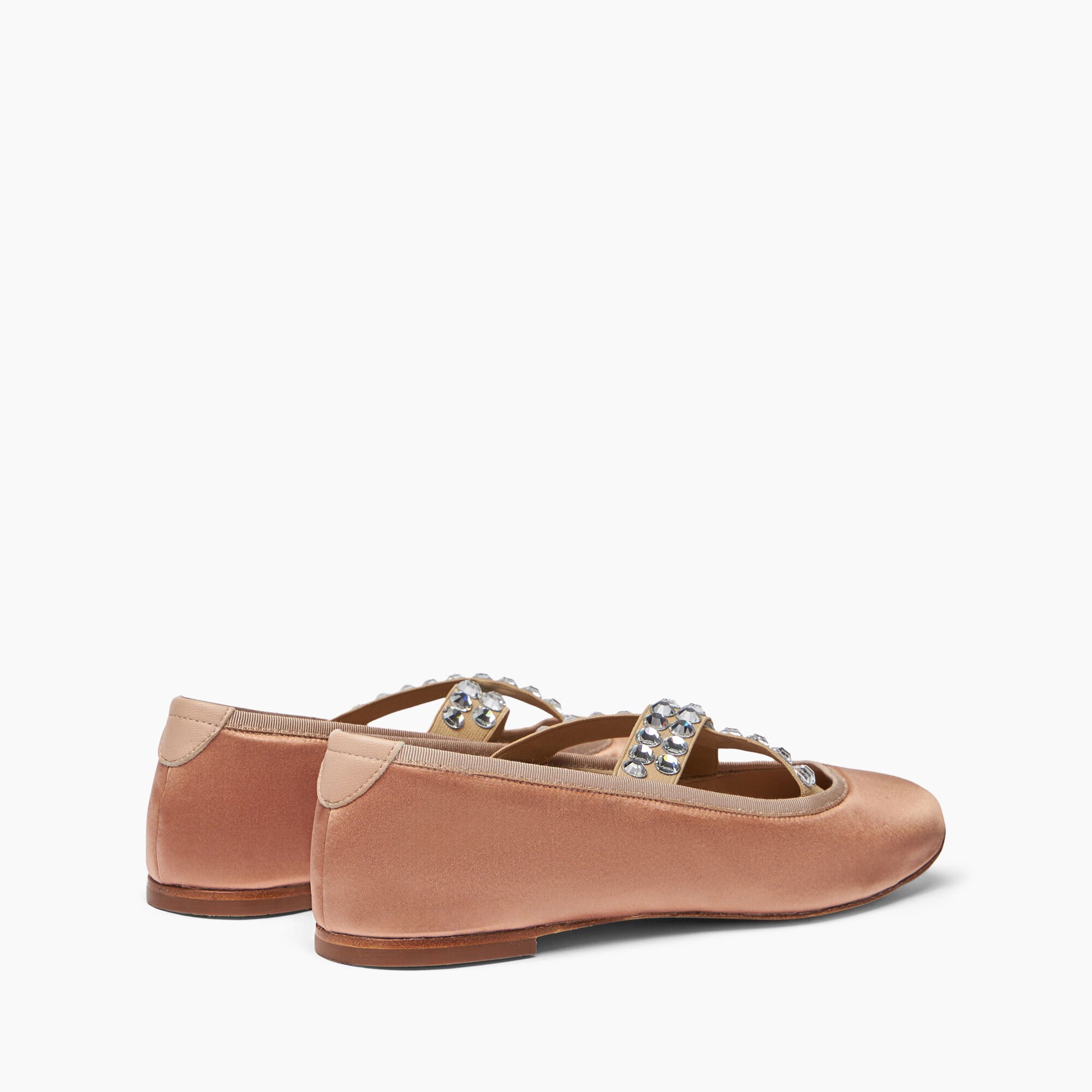 Casadei Avenue Ballet Satin Ballerinas مسحوقي 1A259X0101C2368