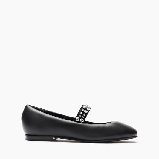  Puff Leather Ballerinas Nero 1A276Y0101C2608