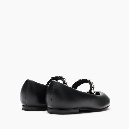  Puff Leather Ballerinas Negro 1A276Y0101C2608