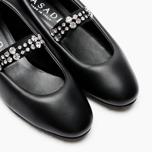  Puff Leather Ballerinas Noir 1A276Y0101C2608