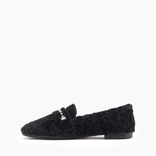 Casadei Valsenales Faux Fur Loafers Negro 1D263Y0101C2518