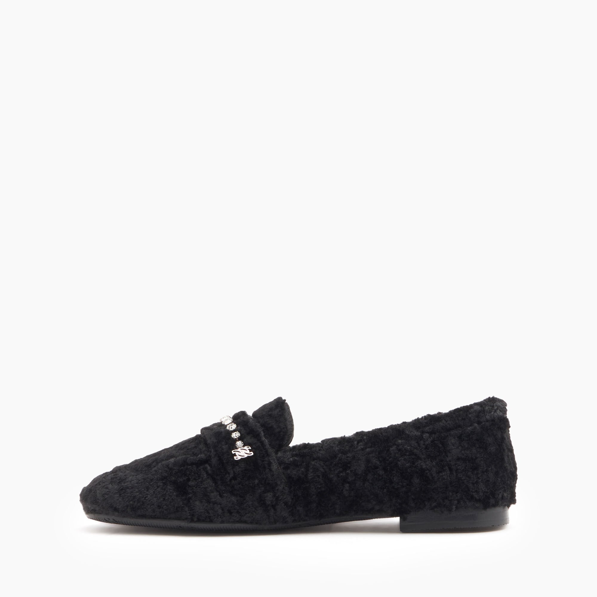 Casadei Valsenales Faux Fur Loafers أسود 1D263Y0101C2518