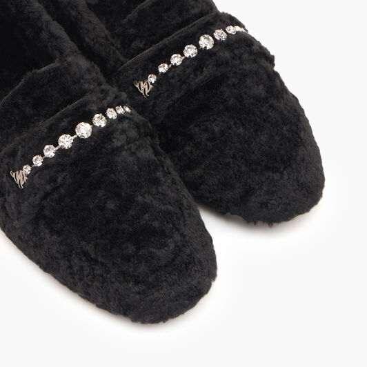 Casadei Valsenales Faux Fur Loafers أسود 1D263Y0101C2518