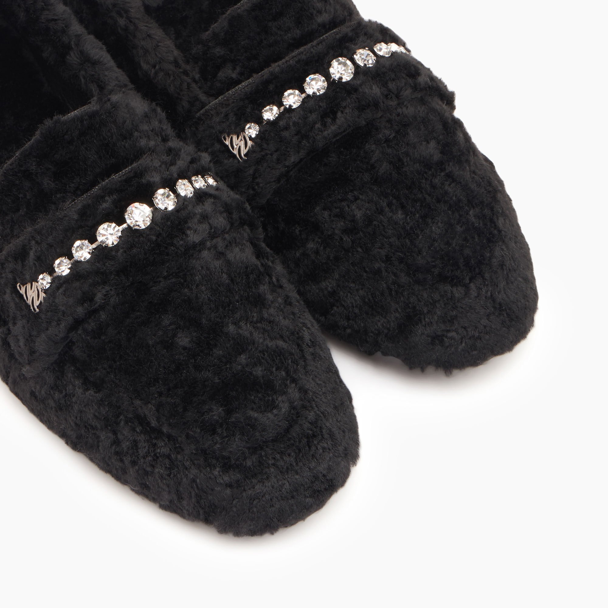 Casadei Valsenales Faux Fur Loafers Noir 1D263Y0101C2518