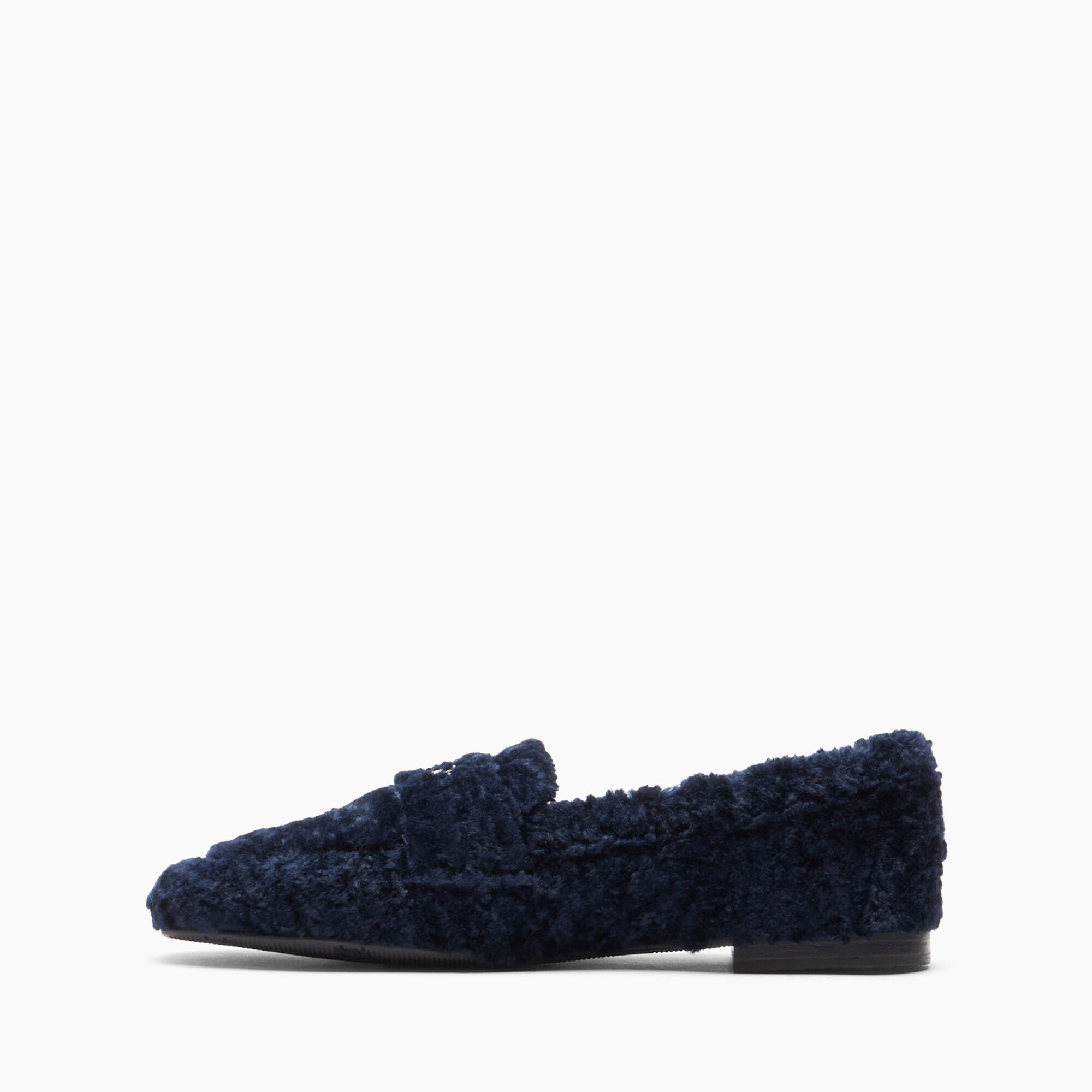 Casadei Valsenales Faux Fur Loafers نايت سكاي 1D264Y0101C2520