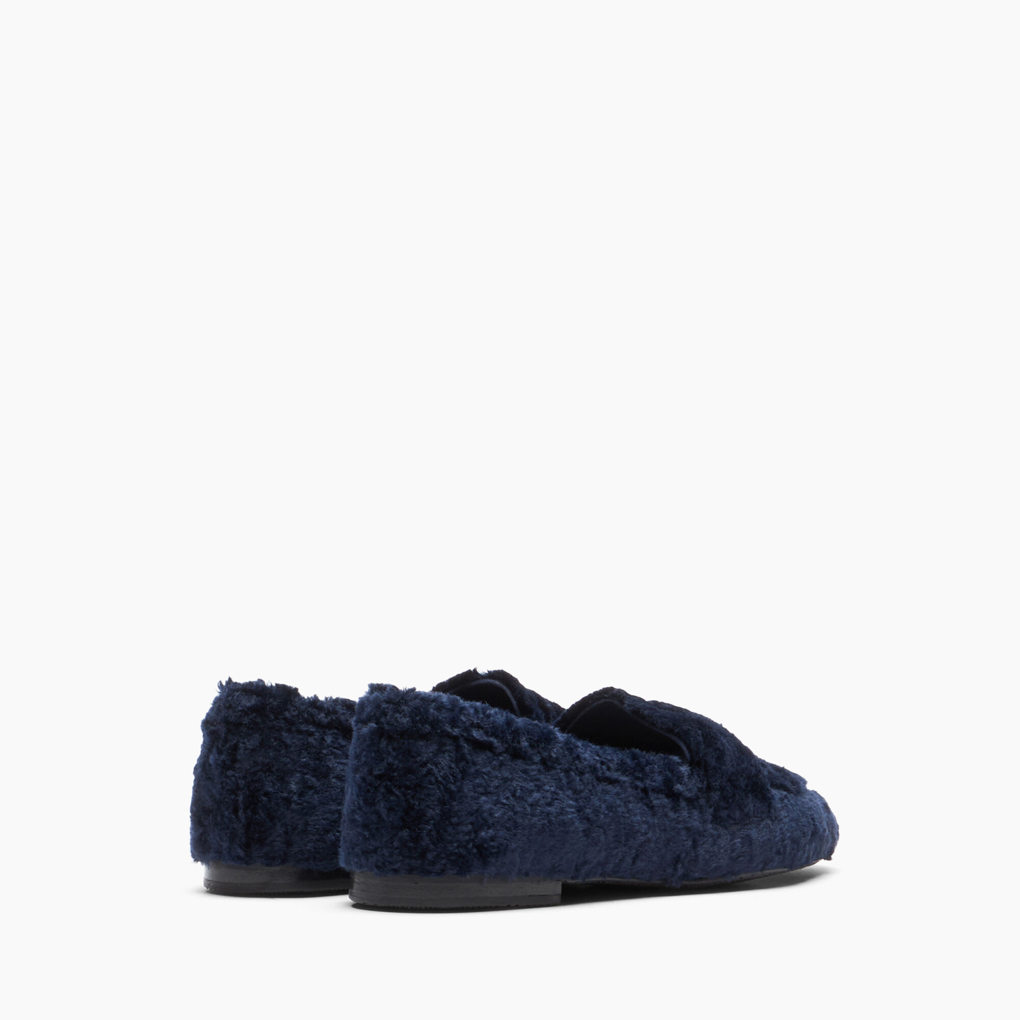 Casadei Valsenales Faux Fur Loafers نايت سكاي 1D264Y0101C2520