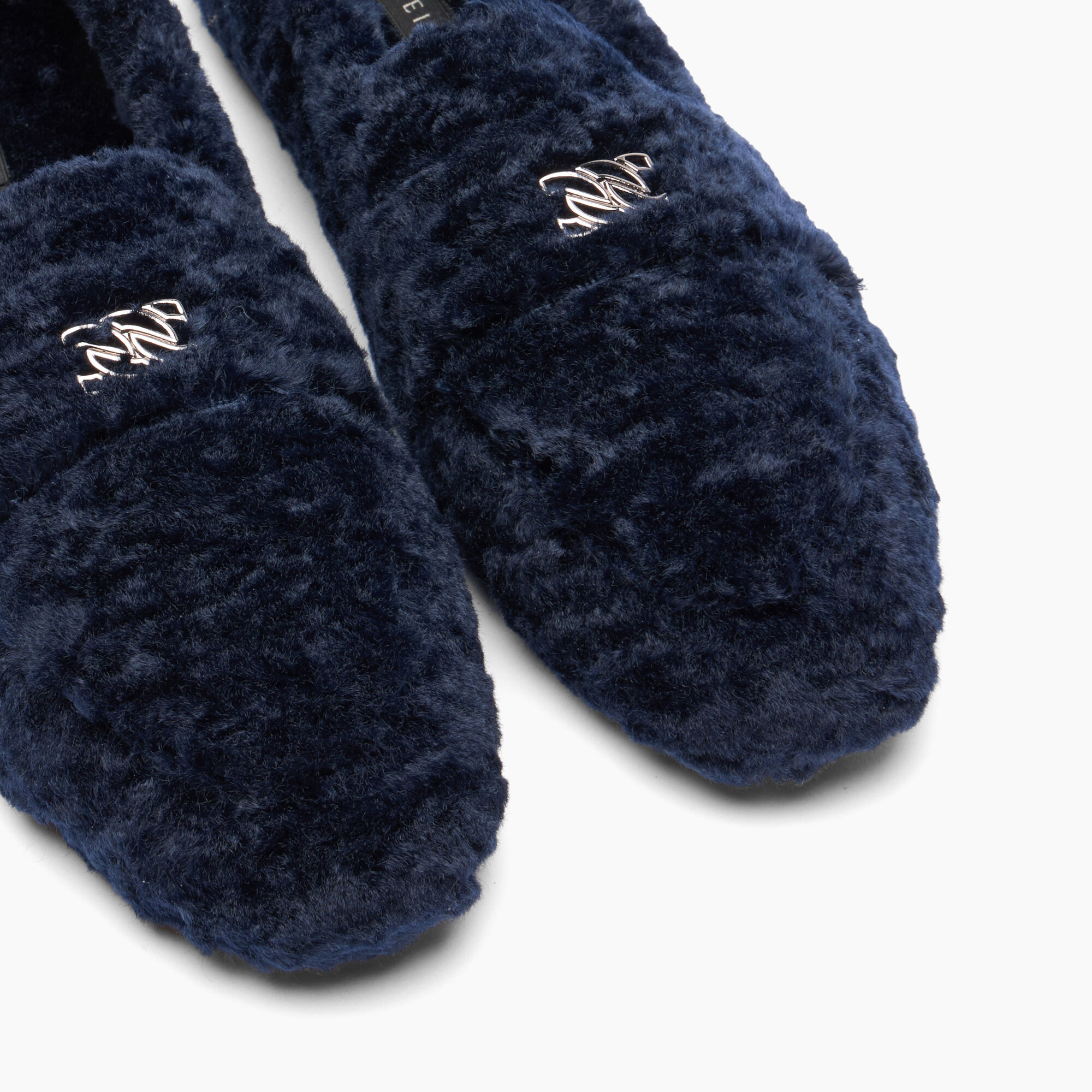 Casadei Valsenales Faux Fur Loafers نايت سكاي 1D264Y0101C2520