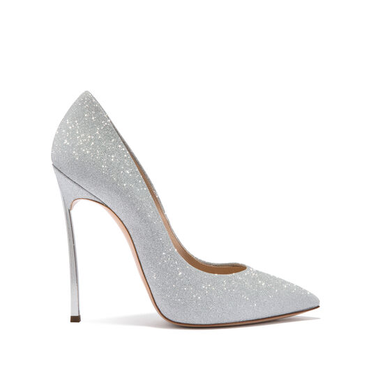 Casadei Blade Glitter Pumps Argento 1F916W120MSELEN