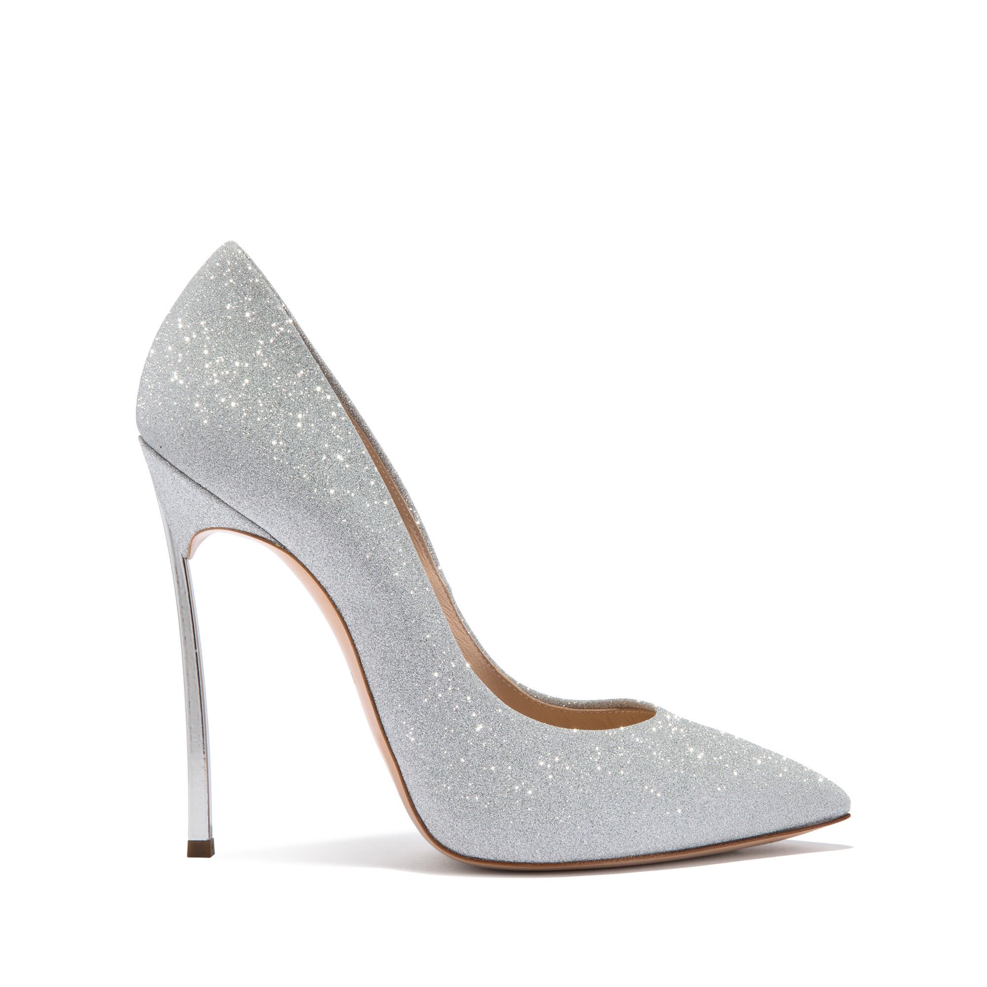 Casadei Blade Glitter Pumps Silber 1F916W120MSELEN