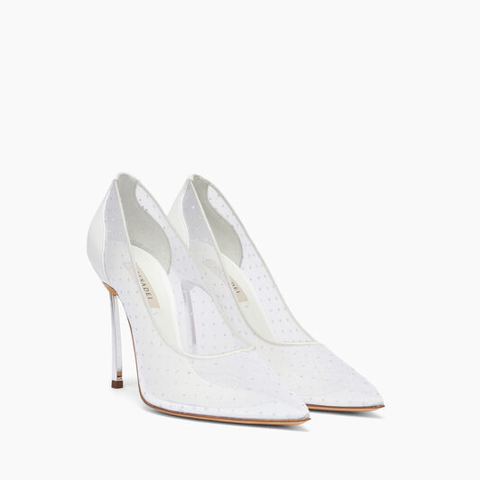 Casadei Blade Vanity Mesh  Pumps Blanco 1F941X100MT0475