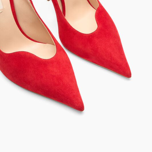 Casadei Superblade Suede Pumps Red Square 1F961Y100MC1038