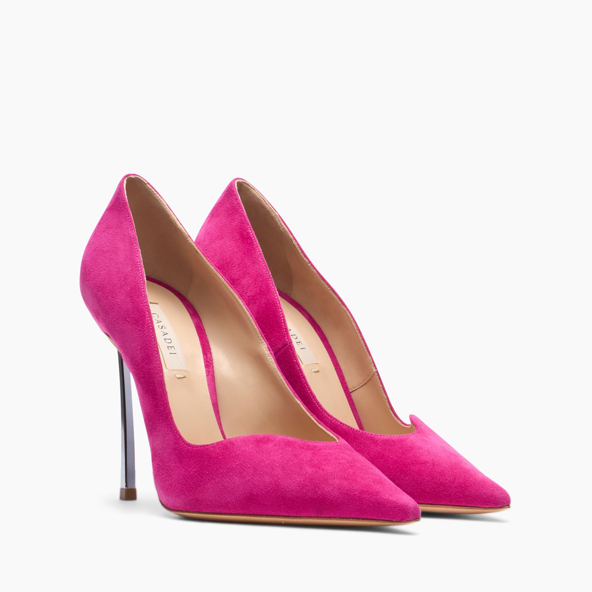 Casadei Superblade Suede Pumps حليبي 1F961Y100MC1038