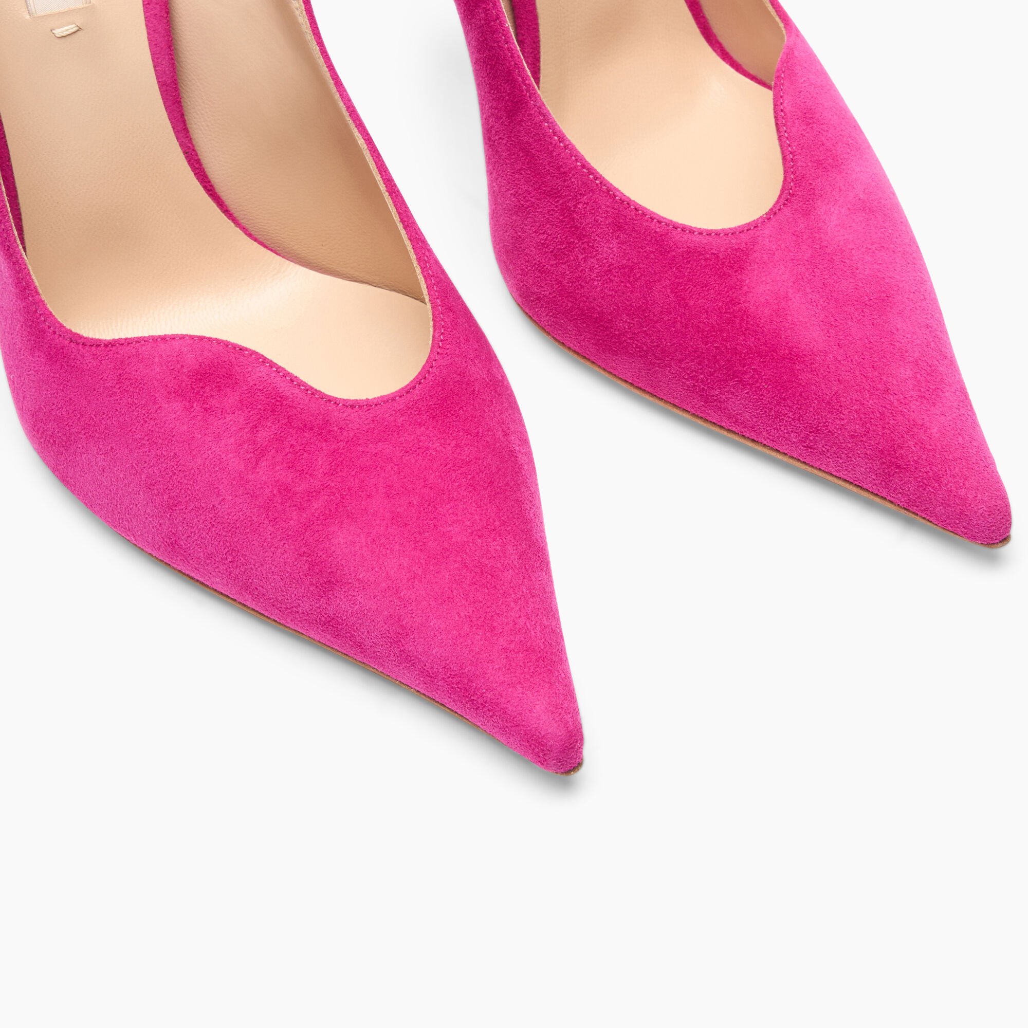 Casadei Superblade Suede Pumps حليبي 1F961Y100MC1038