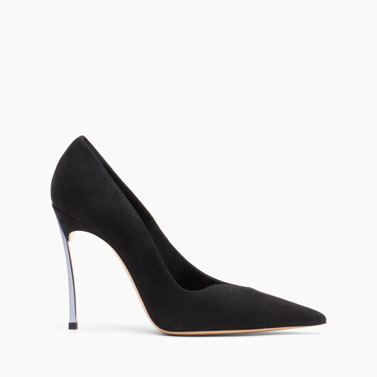 Casadei Superblade Suede Pumps أسود 1F961Y100MC1038