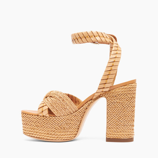 Casadei Isa Formentera Platform Sandals طبيعي 1L145V1201C2126