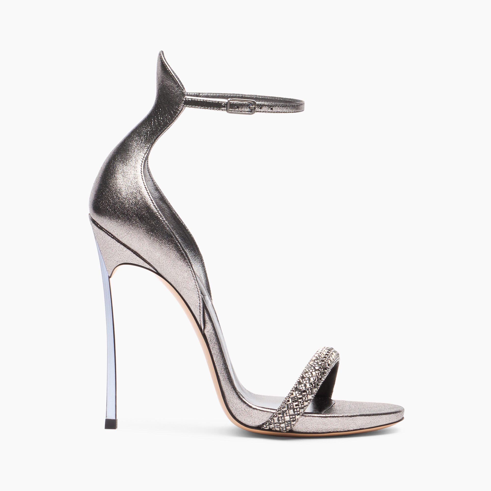 Casadei Cappa Blade Stratosphere Wonder Sandals Ematite and Gun Metal 1L172W120MC2471