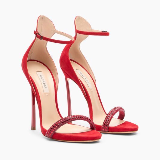 Casadei Cappa Blade Stratosphere Sandals Carrè rouge 1L172W120TC2156