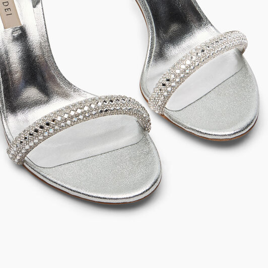 Casadei Stratosphere Julia Wonder Sandals Cristal et argent 1L189X0801C2471