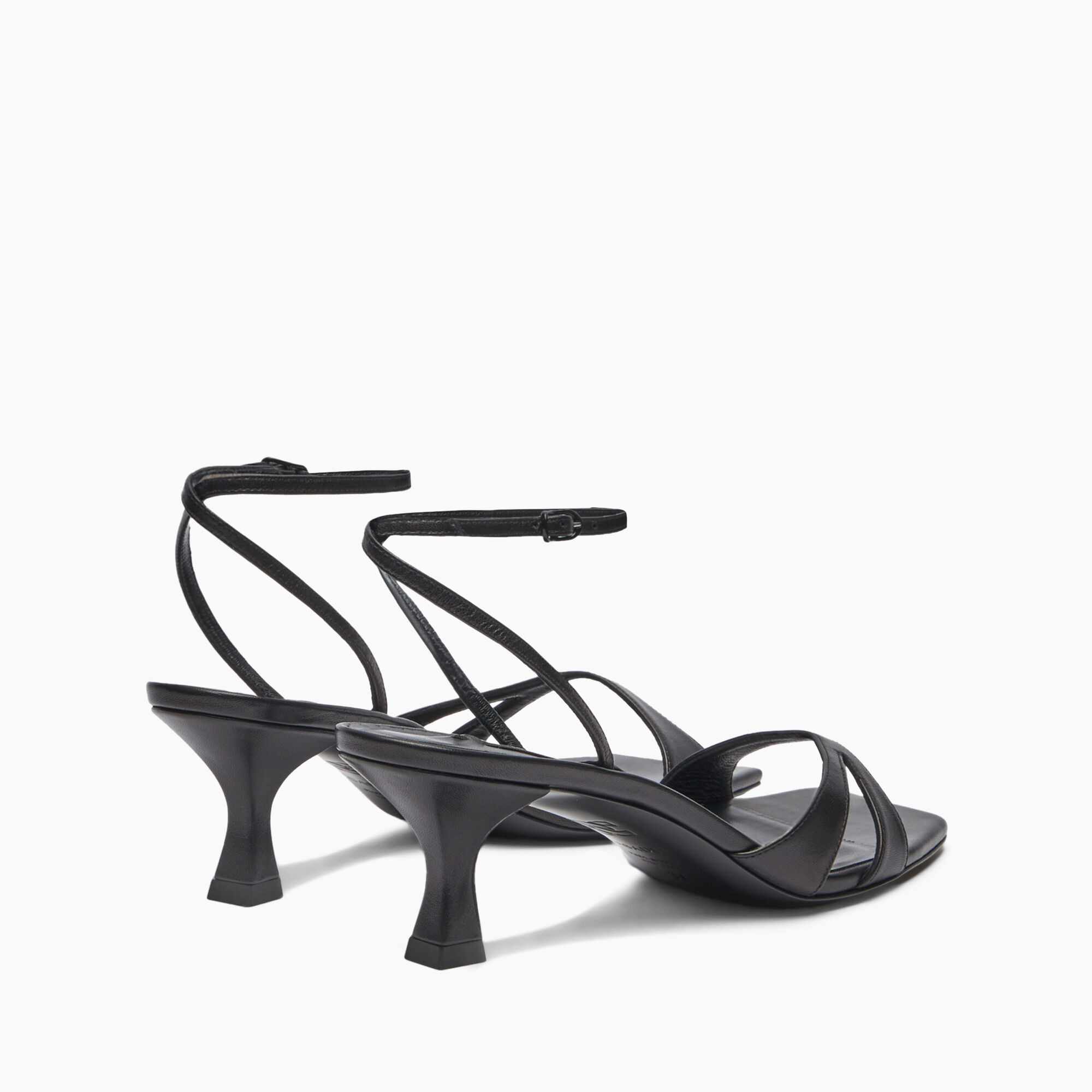 Casadei Geraldine Leather Kitten Sandals Nero 1L205X0501MINOR