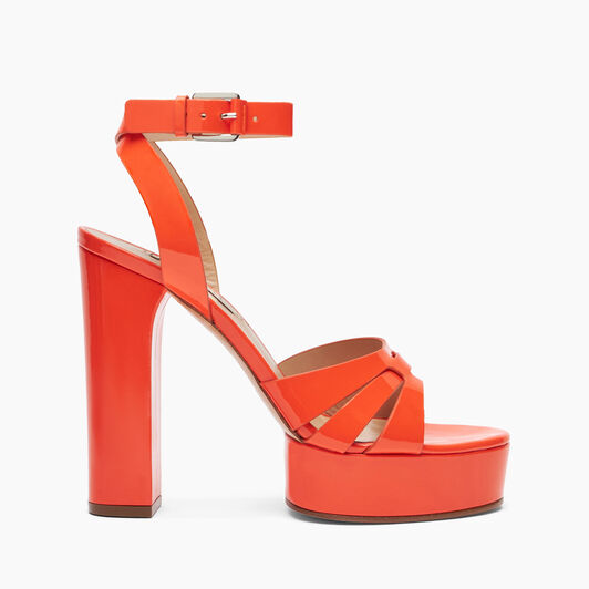 Casadei Betty Patent Leather Platform Sandals توليب 1L219X1201TIFFA