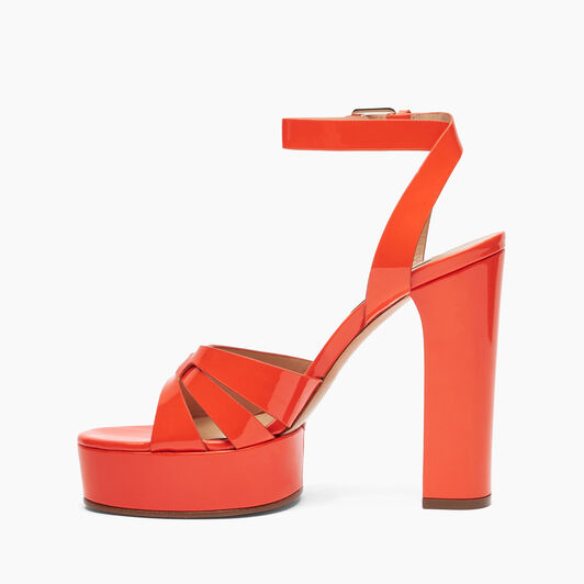 Casadei Betty Patent Leather Platform Sandals توليب 1L219X1201TIFFA