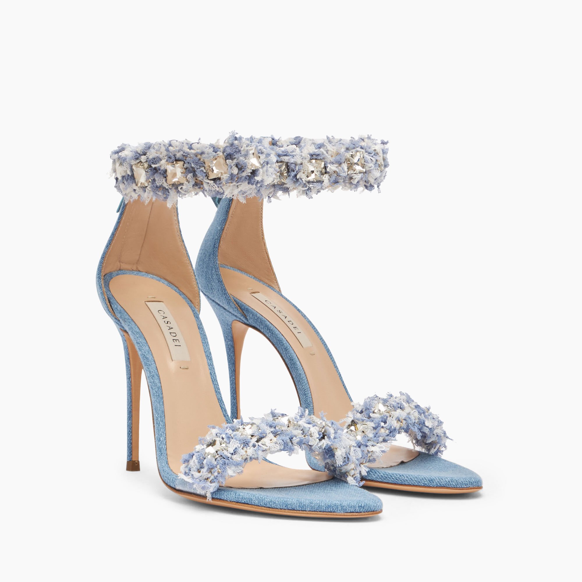 Casadei Elsa Denim Sandals جينز 1L239X1001C2411