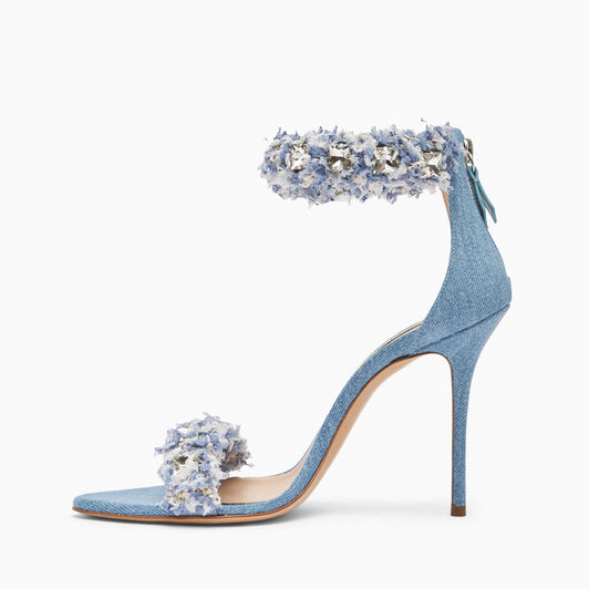 Casadei Elsa Denim Sandals جينز 1L239X1001C2411