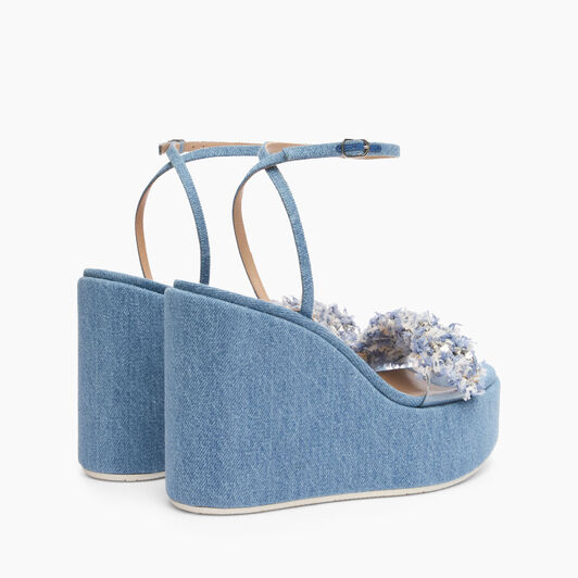 Casadei Elsa Denim Wedges Vaqueros 1L265X0801C2412