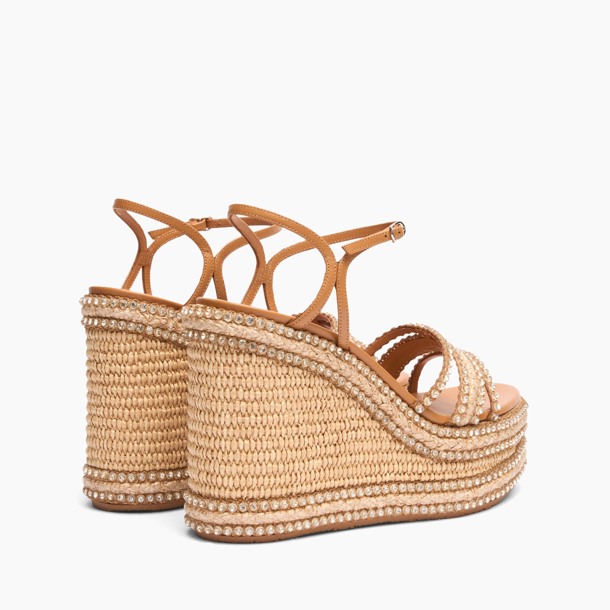 Casadei Limelight Wedges Natural y toffee 1L266X0801C2424