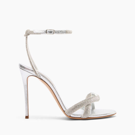 Casadei Taylor Julia Crystal Sandals Plateado 1L285Y1001C2551