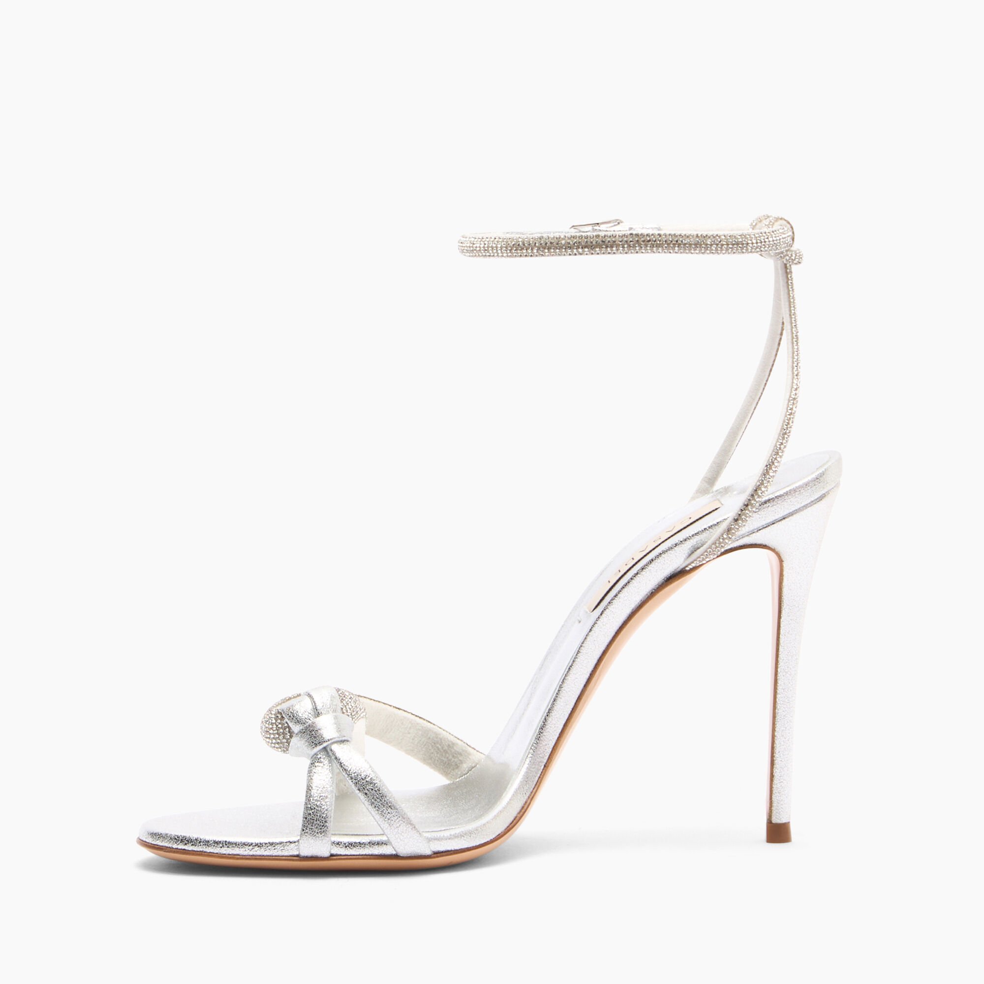 Casadei Taylor Julia Crystal Sandals Silver 1L285Y1001C2551