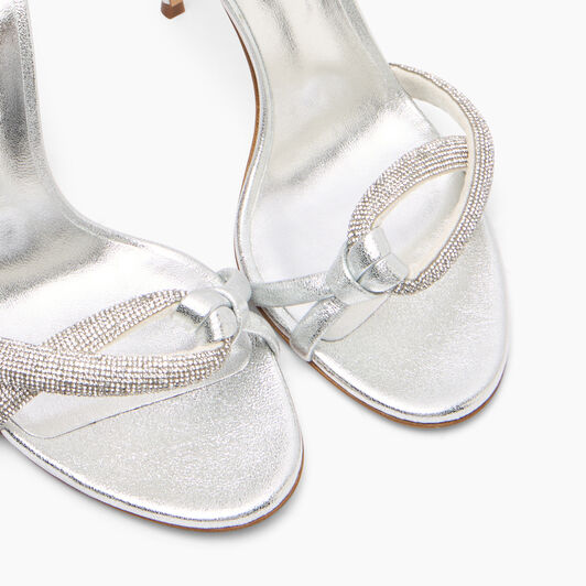 Casadei Taylor Julia Crystal Sandals Argent 1L285Y1001C2551