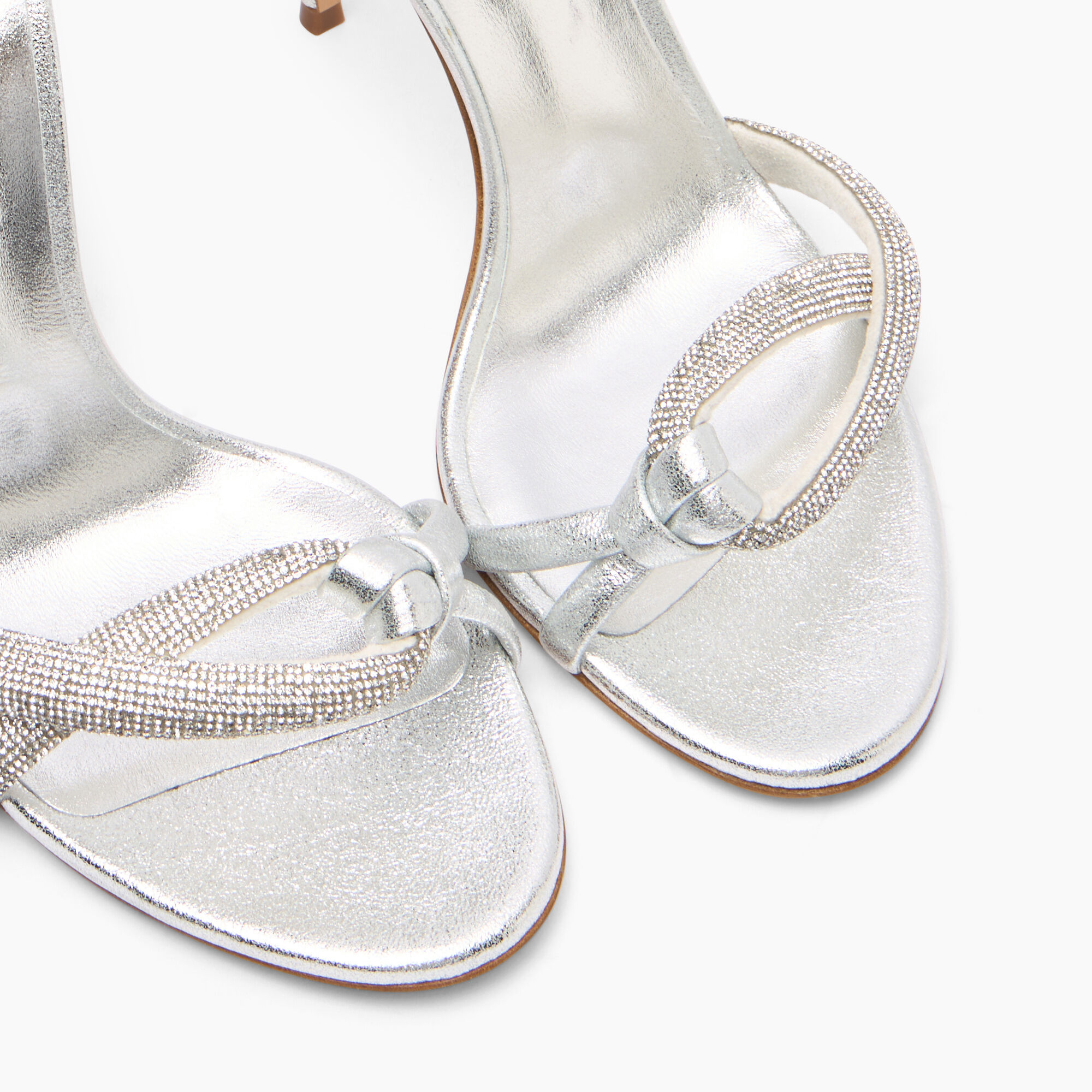 Casadei Taylor Julia Crystal Sandals Plateado 1L285Y1001C2551