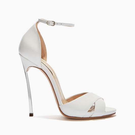 Casadei Blade Criss Cross Sandals White 1L556P120MAMINO