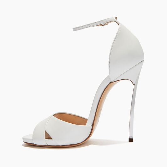 Casadei Blade Criss Cross Sandals Blanc 1L556P120MAMINO