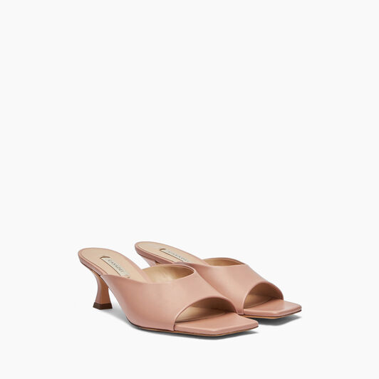 Casadei Geraldine Leather Kitten Mules Rosé 1M333X0501MINOR