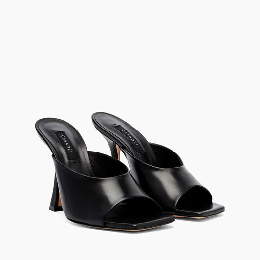 Casadei Geraldine Leather Mules Noir 1M334X1001MINOR