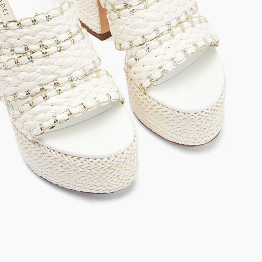 Casadei Kalimba Platform Sandals White 1M403X1201C2461